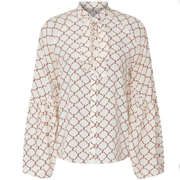 ✨ 7 For All Mankind✨Women's Tie Neck Blouse✨ - Picture 4 of 14